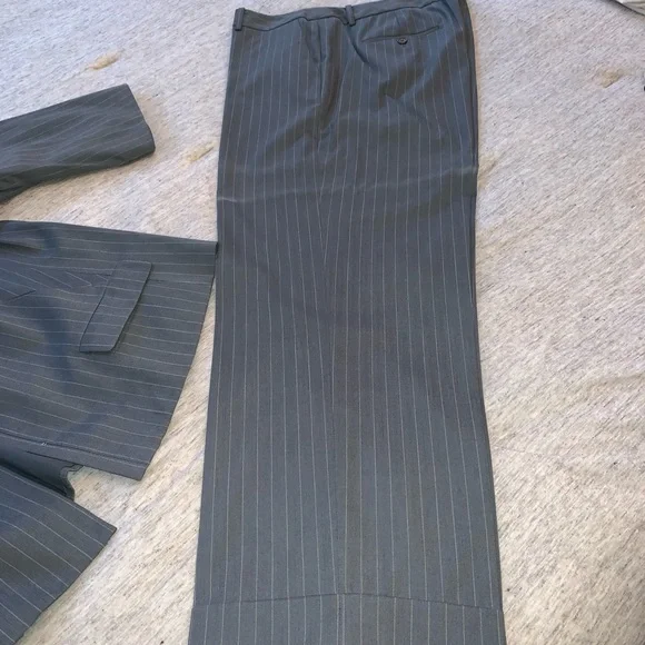 Plus Size Pinstripe Calvin Klein Suit - Picture 7 of 16